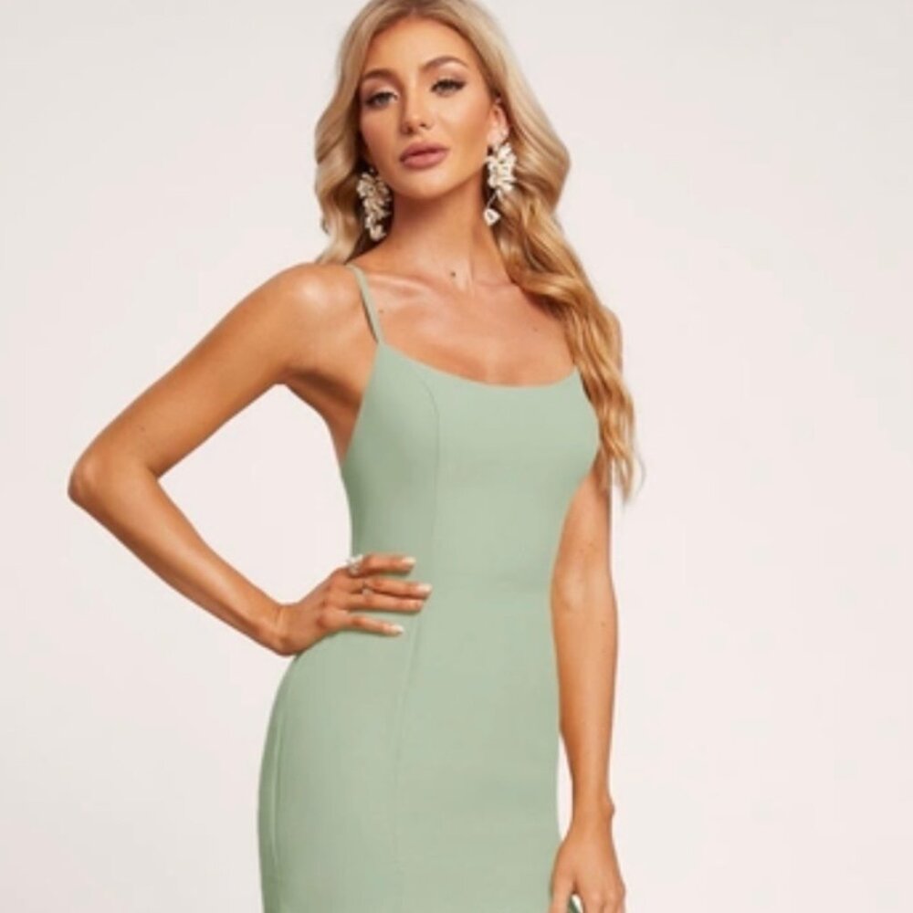 JJ's house bridesmaid dress celadon size 10